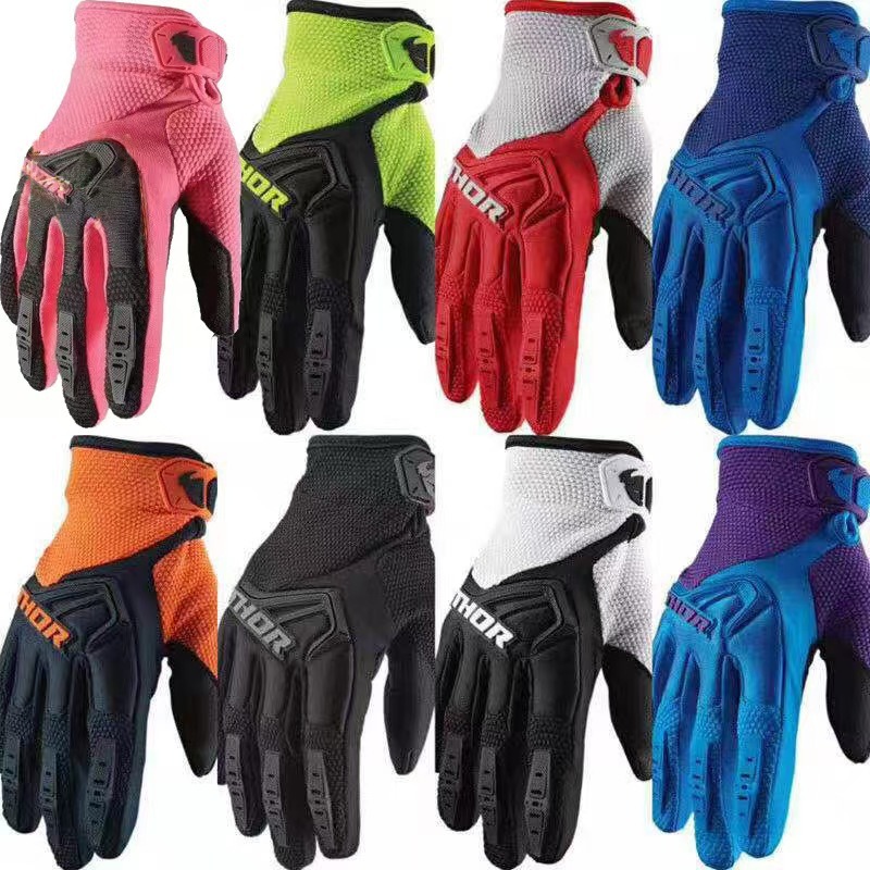 Cycling Glove Padded - Guantes de Motocross para Carreras, Enduro,