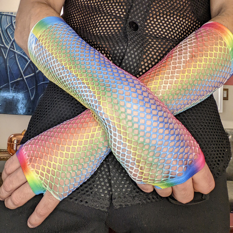 Fingerless Glove Knit - 1 Par de Guantes Largos de