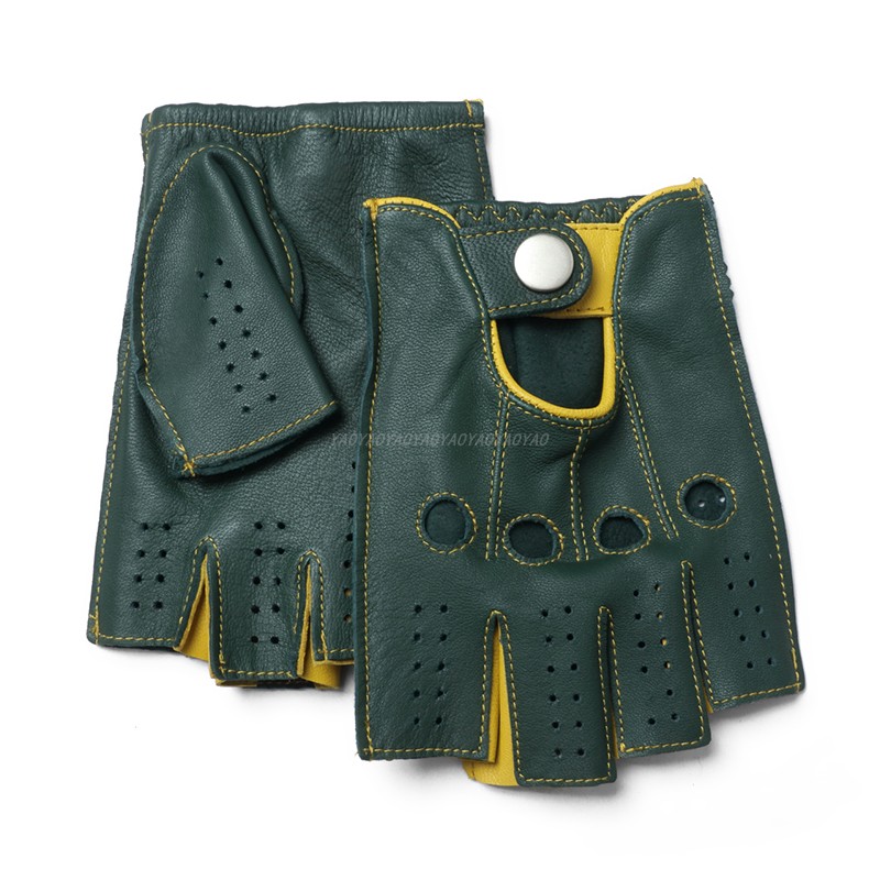 Leather Driving Glove - Guantes de Piel Genuina de Cabra