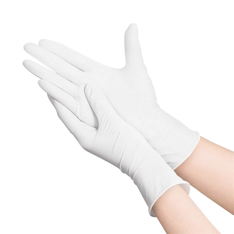 Exam Glove Nitrile - Guantes desechables de nitrilo blanco 100