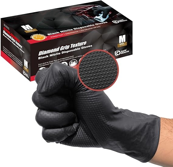 Guantes de nitrilo negros dese - Nitrile Mechanic Glove reseña y precio