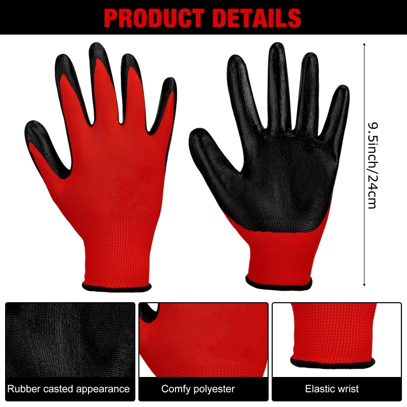 Guantes de trabajo de segurida - Nitrile Mechanic Glove reseña y precio