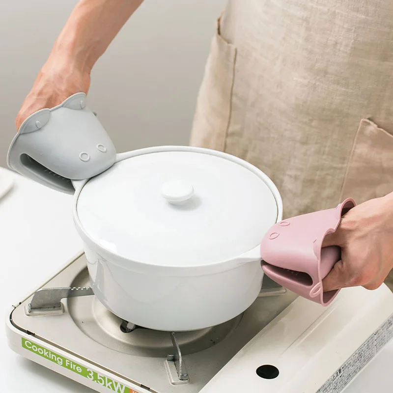 Manoplas de horno gruesas y re - Oven Mitt Silicone reseña y precio