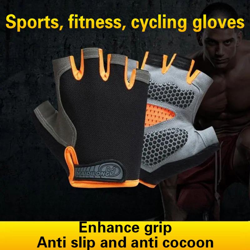 1 par de guantes de ciclismo d - Fingerless Glove Knit reseña y precio