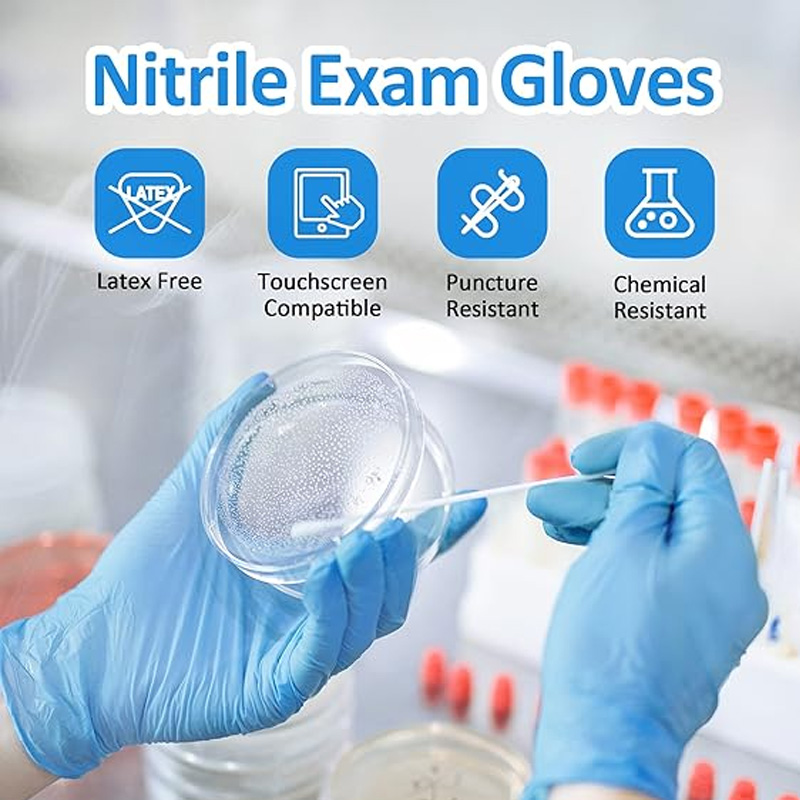 Guantes de Nitrilo Azules de G - Exam Glove Nitrile reseña y precio